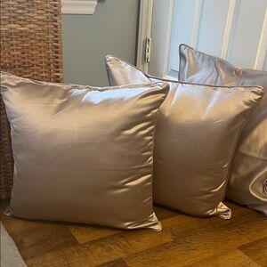 Satin Pillow Covers Hobby Lobby Set of 3 Taupe